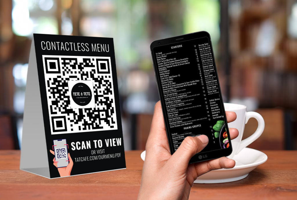 Contact Free Menu
